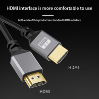 Câble HDMI rétractable plaqué or 2,4 m, 4K 60 Hz, 10,2 Gbit/s, mâle-mâle, en spirale, pour ordinateur portable, téléviseur, projecteur - Vente en gros