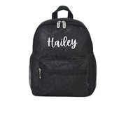 Sac de danse personnalisé avec monogramme et logo brodé du nom de l'équipe, sac de sport mini scintillant bleu royal, sac de sport scintillant pour filles