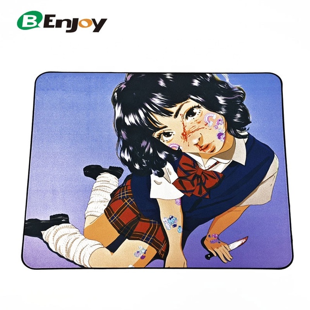 High Quality Custom Design Water Resistance Durable Soft Poron Foam Gaming Mouse Pad with Thin Stitched Edge in Stock