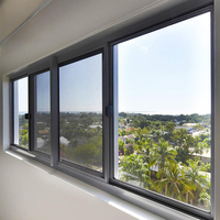 Ventanas Corredizas Modernas de Aluminio con Aislamiento Térmico para Sótanos, Exteriores de Hoteles, Salas de Estar y Exteriores para el Sudeste Asiático