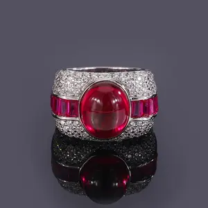 Factory Wholesale Alexandrite Ruby Sapphire Rings Lab Grown Emerald Rings Gemstone Ring
