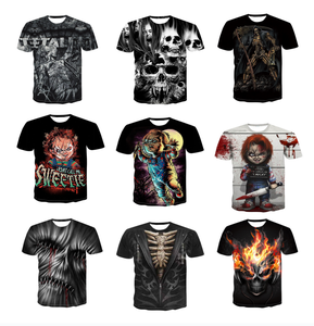<span class=keywords><strong>T</strong></span>-shirt Aochi Dark Gothic Xtreme <span class=keywords><strong>Cross</strong></span> pour homme, imprimé 3D avec ailes, motif religieux, 100% polyester, manches courtes, col rond, respirant - Product Image 1