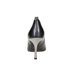 Escarpins pour femme Tamaris 1-22464-45 en cuir noir à bout pointu et talon haut - Product Image 4
