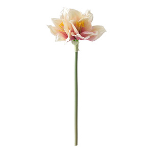 Arrangement de fleurs artificielles d'amarilles Yoshinobu, 3 têtes, fleurs en soie pour la décoration intérieure, blanc, jaune, rouge, rose - Product Image 5