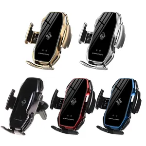 Universal Automatic Clamp Car Phone Holder Automatic Induction Fast Charger Qi Charging Wireless Charger