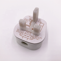 Prise électrique XUANSHI blanche homologuée CE, norme britannique BS1363, 3 broches, 13A, 250V, en PC, IP20, avec fusible, pour usage résidentiel – Vente chaude