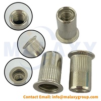 Inserts filetés pour meubles sur mesure en stock d'usine MALAXY, écrou à filetage M4 M5 M6 M8 M10 type D, écrou à rivet, écrou à filetage pour le bois