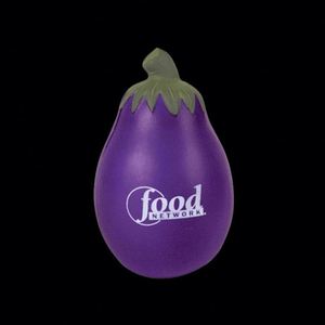 Balle anti-stress en polyuréthane personnalisée en forme d'aubergine - Jouet promotionnel pour enfants, couleur et logo personnalisables - Product Image 3