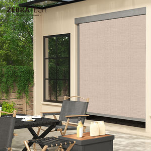 Stores verticales en aluminium pour maison intelligente avec rail à fermeture éclair électrique, design simple, télécommande pour fenêtres - Product Image 1