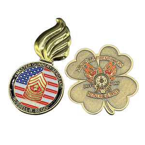 Pièces commémoratives personnalisées en métal, fabrication gratuite en usine, moulage sous pression, chroma, honneur, lutte contre <span class=keywords><strong>l</strong></span>'incendie, souvenirs - Product Image 1