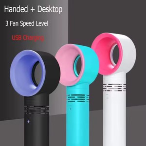 <b>USB</b> Rechargeable Mini Bladeless Fan with Light Portable Eyelash <b>Extension</b> Glue Dryer Tool - Product Image 6