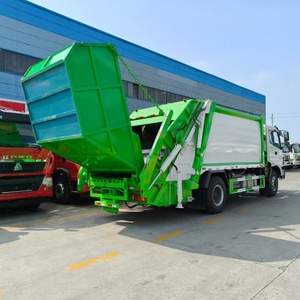 Camión <span class=keywords><strong>Compactador</strong></span> de <span class=keywords><strong>Basura</strong></span> Foton Aumark 4x2, 14 M3, Carga Trasera, Caja de Carga de 1 Tonelada, Vehículo de Recolección de Residuos - Product Image 5