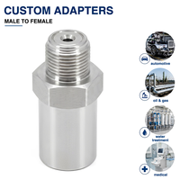 Adaptateur hexagonal mâle long sur mesure en acier inoxydable CNC, résistant à la corrosion haute pression pour pipeline pétrolier et gazier