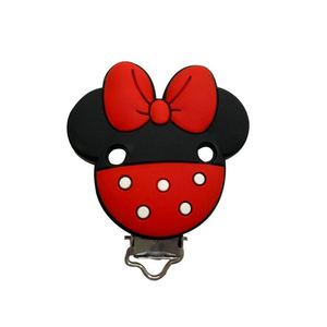 Chupetero de Silicona de Grado Alimenticio con Clip, Diseño de Minnie, Libre de BPA, para Bebés, 9 Colores, Venta al Por Mayor - Product Image 4