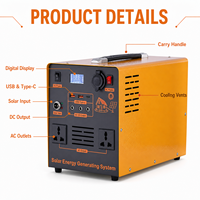 Station d'alimentation portable Felicitysolar LiFePO4 1 kWh, alimentation solaire/réseau double, silencieuse, écologique, pour la maison et le camping