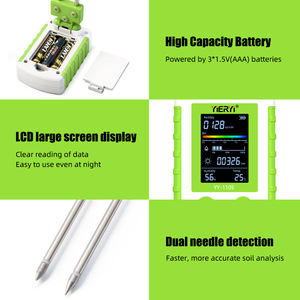 YIERYI 6-in-1 Alat Uji Tanah Digital untuk Tanaman - Cocok untuk Tanaman Pot Taman/Dalam Ruangan, <span class=keywords><strong>Probe</strong></span> yang Mudah Digunakan - Product Image 5