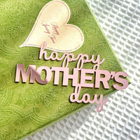 New Cake Decora ting Supplies Glänzendes Herz Acryl spiegel Cake Topper für Mama am Muttertag