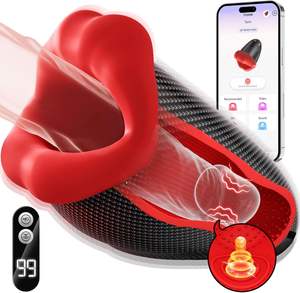 Deep Throat Masturbator für Männer mit Saug- und Vibrationsfunktion, Weiches Sexspielzeug zur Penis-Massage - Product Image 2