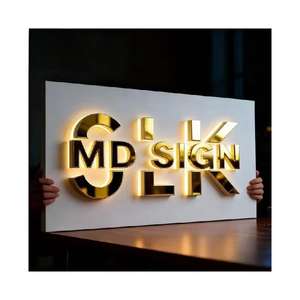 Enseigne lumineuse personnalisée avec logo rétroéclairé, enseigne de salon de beauté personnalisée, enseigne lumineuse LED pour la réception, signalisation murale - Product Image 3