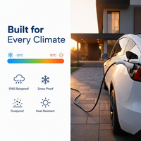Chargeur EV portable compact 3,5 kW Type 2 16A Niveau 2 EVSE Câble de recharge pour véhicule électrique avec contrôle intelligent Fabricant