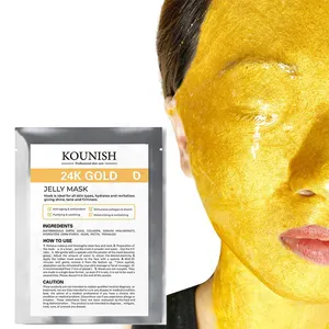 Aufhellendes Peptid-Gesichtspflege-Gele 24K Gold-Maskenpulver Anti-Schwellungen-Hydrogel-Gesichtspulver Maske