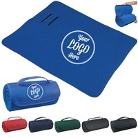 Couverture de pique-nique imperméable personnalisée de haute qualité avec logo, double face, avec poignées, pour l'hiver, pour cadeau promotionnel