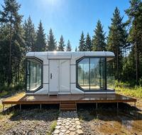 Villa Modulaire Préfabriquée de Luxe en Conteneur, Type Capsule Spatiale, pour Complexes Hôteliers