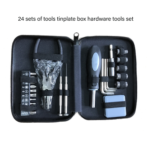 Ananke Tools 24-Piece Steel Hardware Tools Set in Tinplate <b>Box</b> OEM Custom Logo Promotional Gift for Household & Repair Use - Product Image 4
