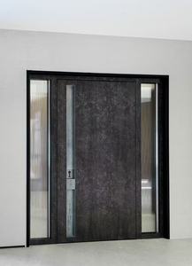 Système de porte pivotante moderne en alliage d'aluminium robuste avec isolation acoustique pour les entrées de bâtiments commerciaux, d'appartements, de villas et de halls - Product Image 2