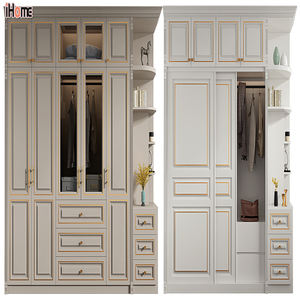 <span class=keywords><strong>Ihome</strong></span> ตู้เสื้อผ้าไม้พร้อมลิ้นชัก, ตู้เสื้อผ้าไม้ทันสมัยเฟอร์นิเจอร์ปรับแต่งเอง - Product Image 4