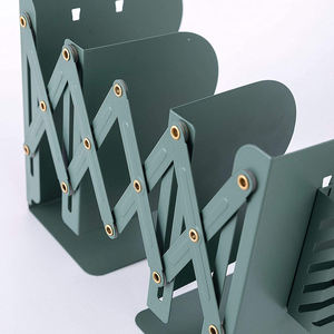 Metall-Schreibtisch Ausziehbare Buchstützen mit Stifthalter Verstellbarer Buchständer für Regale und Bücherregale - Product Image 3