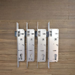 高セキュリティクロムメッキ鉄材料オープンほぞ穴ドアロック本体85mmセンター距離ラッチボルトほとんどのドア - Product Image 2