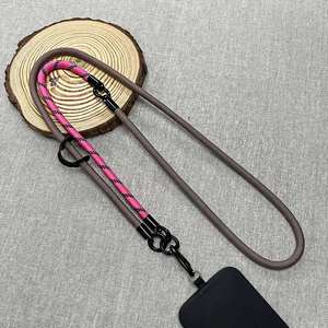 Adjustable <b>Polyester</b> Phone <b>Lanyard</b> with Crossbody Mobile Case Strap Jacquard Printed Hook Accessory Color Customizable in Stock - Product Image 3