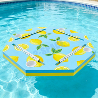 Table de jeu de Mahjong flottante personnalisée EVA Mah Jong flotteurs roses bleus verts jaunes conception libre
