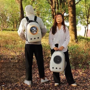 Sac à dos <span class=keywords><strong>de</strong></span> transport moderne et portable pour animaux <span class=keywords><strong>de</strong></span> compagnie (chats et chiens) – Conception robuste, ventilation respirante, fermeture éclair, grande capacité, idéal pour la randonnée en extérieur - Product Image 3
