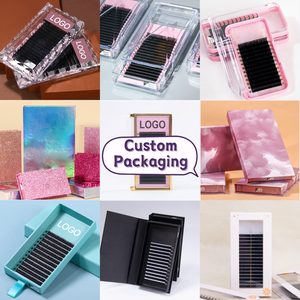 Dancingswan giá tốt nhất của nhà máy nóng bán handmade Cashmere dễ dàng Fan mở rộng lông mi mềm phẳng lông mi - Product Image 6