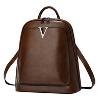 Nueva Mochila de Viaje Casual Impermeable para Mujer, Moderna Bolsa de Computadora de Cuero PU, Mochila Escolar a la Moda