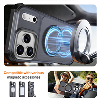 Nouvelle coque de téléphone en TPU+PC respectueuse de la peau pour iPhone 17 18 Pro Max, protection magnétique antichoc