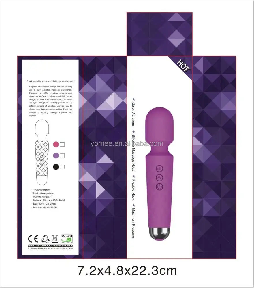 YUMY USB Rechargeable Powerful 20 Modes G Spot Stimulator Wand Masturbation Vibrators Masturbation Vibrators Sex Toys For Woman