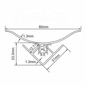 CM-80-C, Ruitai พลาสติกมัลติฟังก์ชั่คราวน์ปั้นรองพื้นสีขาว3in หน้า98in ยาวพีวีซีเพดานบัวคณะกรรมการ - Product Image 2
