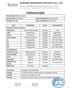 Polvo de extracto de <span class=keywords><strong>arándano</strong></span> orgánico natural Polvo de <span class=keywords><strong>arándano</strong></span> Liofilizado - Product Image 2