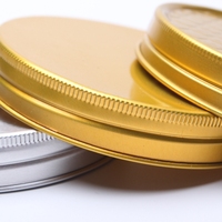 Cache-vis en aluminium noir/doré/argenté, capuchon métallique 38-89 mm pour bocaux et bouteilles, logo personnalisé disponible pour les compléments alimentaires