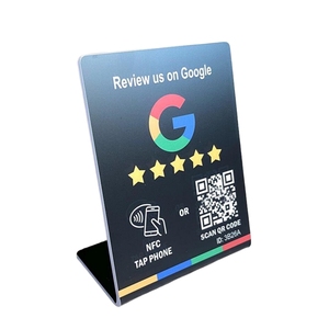 Soporte de Mesa NFC Personalizado para Redes Sociales, Aplicaciones de Pago y Reseñas, Soporte de Exhibición para Negocios, Reseñas de 5 <span class=keywords><strong>Estrellas</strong></span> y Reseñas por Toque - Product Image 4
