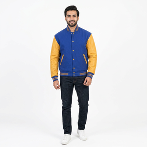 Chaqueta Varsity de Invierno de Último Diseño para Hombre, Moderna, de Secado Rápido, Ligera, Transpirable, 100% Algodón - Product Image 1