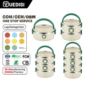 YUEDISI Lonchera Personalizada al por Mayor <span class=keywords><strong>de</strong></span> Varias Capas, Lonchera Aislada <span class=keywords><strong>de</strong></span> <span class=keywords><strong>Acero</strong></span> <span class=keywords><strong>Inoxidable</strong></span> 304 <span class=keywords><strong>de</strong></span> Grado Alimenticio para Regalo <span class=keywords><strong>de</strong></span> Regreso a Clases - Product Image 1