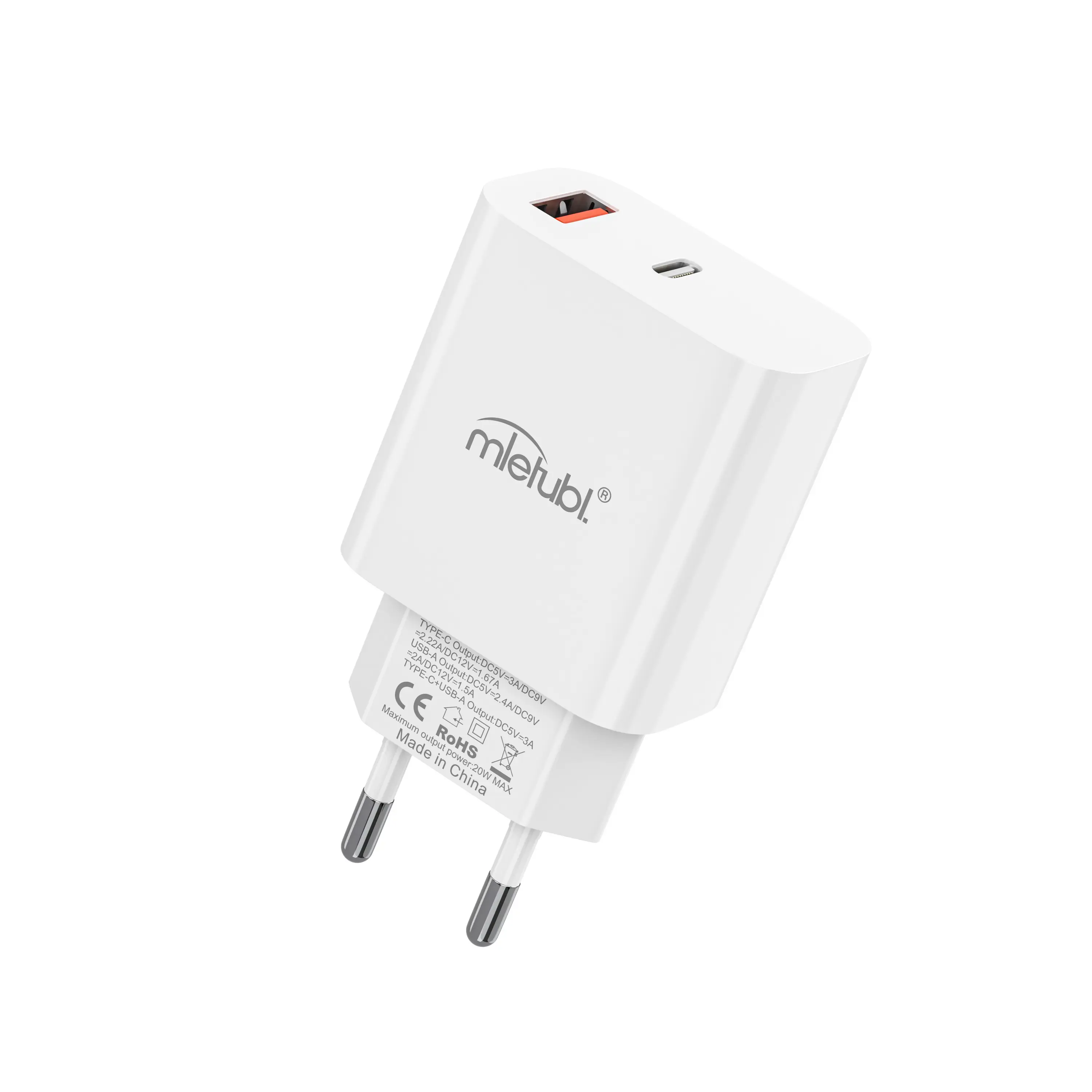 Chargeur rapide USB Mietubl 3.0 Type-C chargeur mural rapide PD20W QC adaptateur de chargeur USB à charge rapide