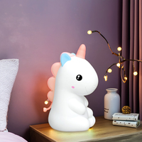 Veilleuse LED rechargeable en silicone, lampe souple et étanche à changement de couleur pour enfants, mini-cadeau USB pour chevet