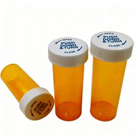 Flacons résistants aux enfants de qualité alimentaire, flacons à pression et à visser CRC, conteneur à pilules en plastique, logo personnalisé, couleur HDPE, bouteille de stockage de médicaments