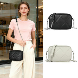 حقيبة جلدية صغيرة للهاتف المحمول مع إمكانية وضع شعار مخصص، حقيبة كتف من الجلد الأصلي للنساء - Product Image 1