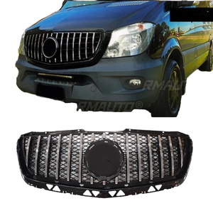 Grilles de pare-chocs de voiture en fibre de carbone, bandes décoratives, kit carrosserie racing, pare-chocs avant Mercedes Benz <span class=keywords><strong>Sprinter</strong></span> W906 GT 2013-2016 - Product Image 1